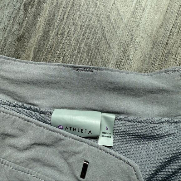 Athleta Skort Gray 6 Skirt Shorts Athleisure Athletic Stretchy Comfy - Picture 4 of 11